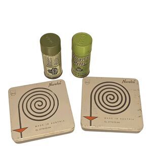 4 Vintage Metal Tins - 2 Doan's Pill Boxes & 2 Norelco Containers